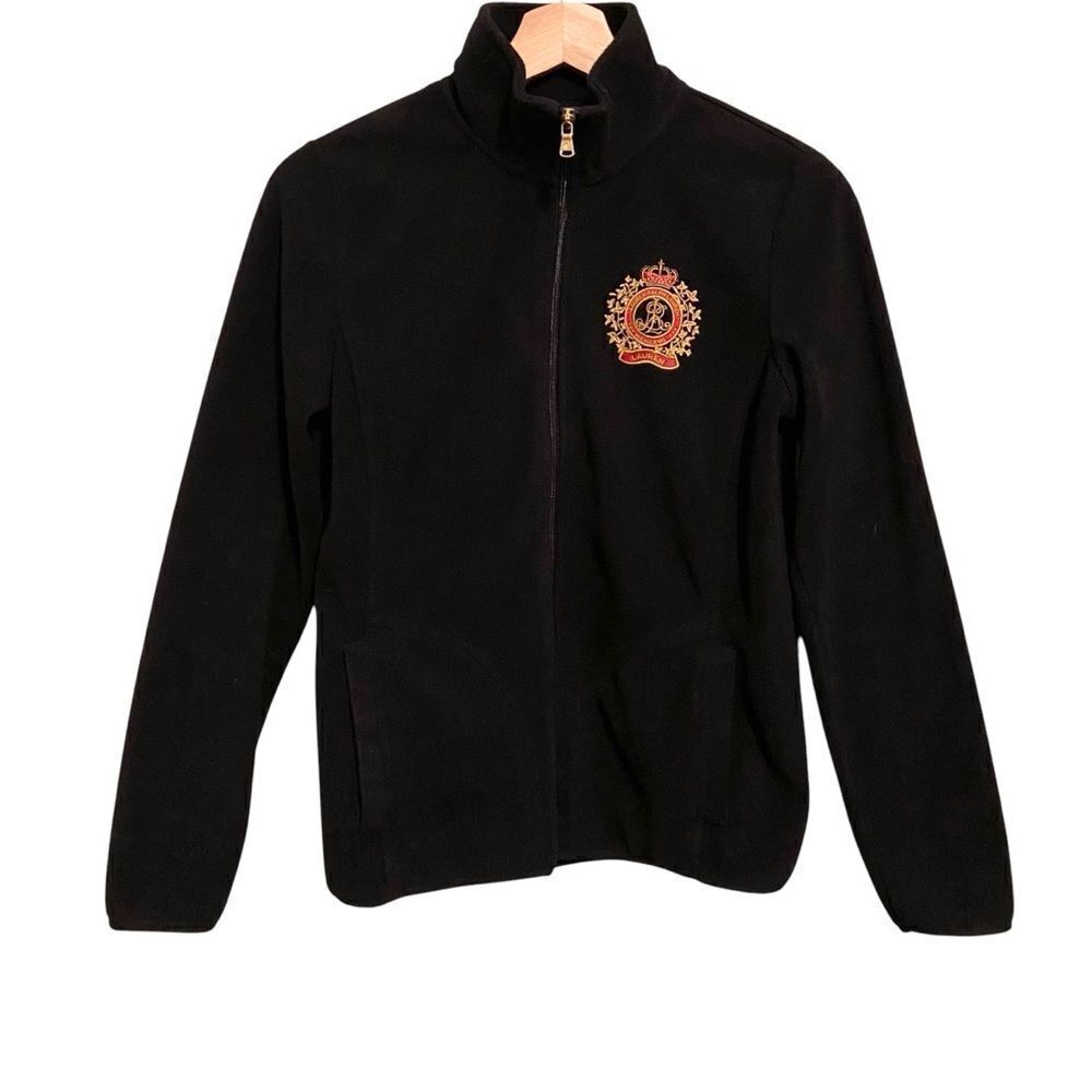 Vintage Lauren Ralph Lauren Classic Fleece Crest Full Zip Jacket in Size SP